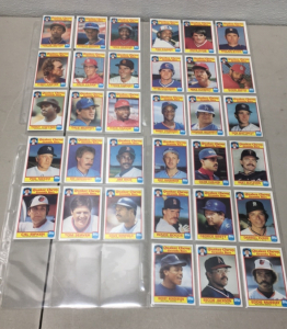 (33) 1986 Quaker Chewy Granola Bars Baseball Cards Including Nolan Ryan and More!!