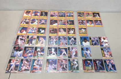 (51) 1991-92 Jimmy Dean Sausage Baseball Cards Including Kenny Loftin Rookie Card!!