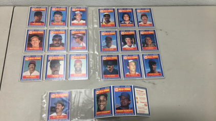 (29) 1987 Burger King All Pro Baseball Cards Including Gary Carter