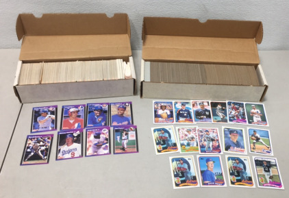 (1) Box Of (500) 1989 Donruss Baseball Cards (1) Box Of (500) 1989 Topps Baseball Cards