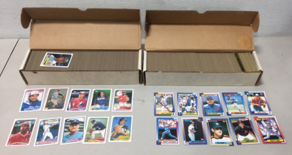 (1) Box Of (500) 1989 Topps Baseball Cards (1) Box Of (500) 1990 Topps Baseball Cards