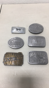 (6) Vintage Collectible Belt Buckles Including (2) 1970’s Montana Buckles!!