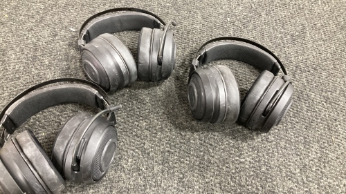 (3) Wireless Headsets