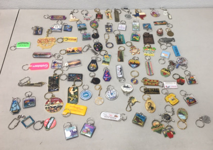 (60+) Vintage Tourist and Roadside Attraction Key Chains