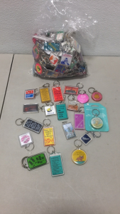 (100+) Vintage Thick Plastic Coated KeyChains