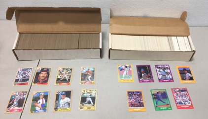 (1) Box Of (500) 1987 Topps Baseball Cards (1) Box Of (500) Mixed Years and Series Baseball Cards