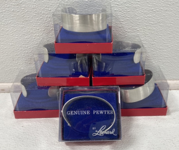 (7) Genuine Pewter Bracelets