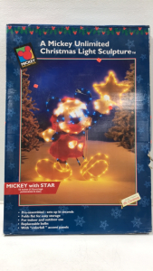 Christmas Mickey Light Sculpture