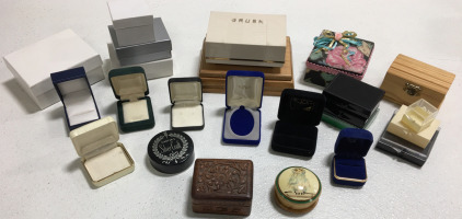 (24) Assorted Jewelry Boxes/Trinket Boxes