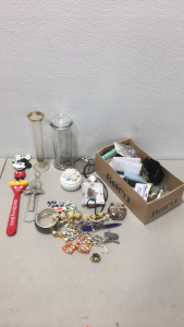 Large Lot Of Assorted Household Items And Jewlery