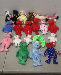 (20) Various Vintage Beanie Babies With Tags