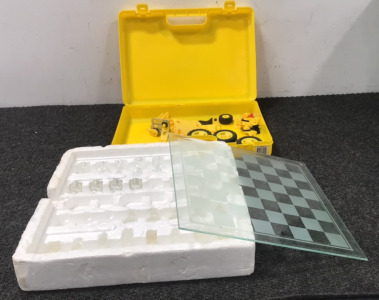 Glass Chest Set, Pieces of Erector Set