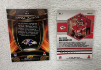 (10) 2021 NFL Cards Including Rookies And Prizms Such As Travis Etienne Jr, Trevon Moehrig And Others Such As Lamar Jackson, Patrick Mahomes And Tom Brady - 4