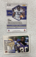 (9) 2000-2021 NFL Cards Including Players Such As Ray Lewis, DK Metcalf, James Robinson, Chris Carter And More - 2