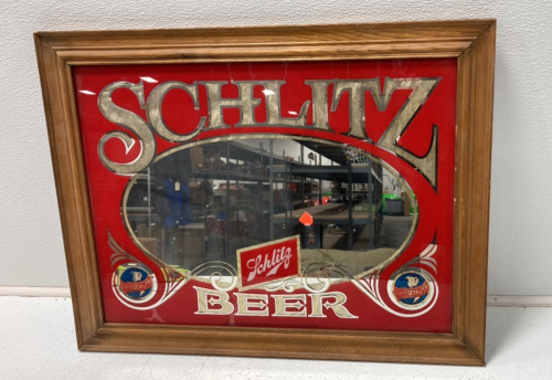 26 1/2’’ x 21’’ Schlitz Beer Mirror