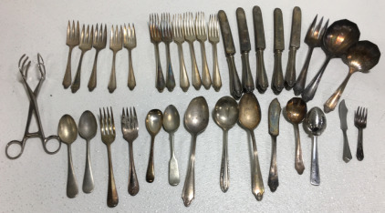 34 Piece Assorted Silverware Including (25) Community Silver