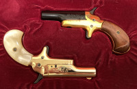 LORD AND LADY COLT DERRINGER SET 22 SHORT WITH DISPLAY CASE—50484DER & 50471DER; PLEASE INSPECT - 2