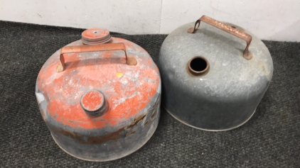 (2) Antique Gas Cans