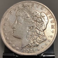 1921 SILVER MORGAN DOLLAR— VERIFIED AUTHENTIC