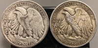 (2) 1943 WALKING LIBERTY HALF DOLLAR COINS— VERIFIED AUTHENTIC - 2