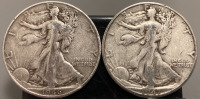 1946 & 1947 WALKING LIBERTY HALF DOLLAR COINS— VERIFIED AUTHENTIC