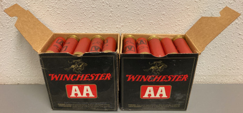 (50) RNDS. WINCHESTER AA 12 GA. LIGHT TARGET LOAD AMMO