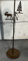 PAIR OF DECORATIVE OUTDOOR-THEMED FLOOR LAMPS - 3