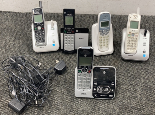 (5) VTech Cordless Phones and Chargers