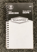 (1) BLACK MAGIC 35% WINDOW TINT FILM, (1) ROAD PRO MEMO BOOK - 2