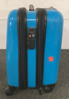 (1) BLUE NUSKIN HEAVY DUTY LUGGAGE - 2