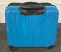 (1) BLUE NUSKIN HEAVY DUTY LUGGAGE - 3