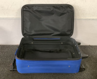 (1) SMALL BLUE ESSENTIALS LUGGAGE ON WHEELS - 3