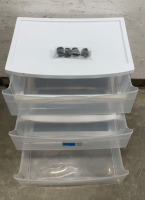 (1) WIDE THREE DRAWER STORAGE CART (WHEELS DETACHED) - 2