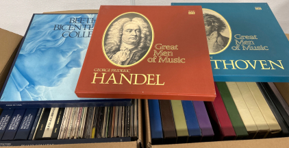 2 BOXES FULL OF LP RECORDS OF CLASSICAL MUSIC