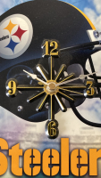 9-3/4” X 11-3/4” NFL STEELERS WALL CLOCK - 4
