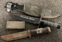KNIVES, MULTI TOOLS, SHEATHS AND SHARPENING STONE - 4