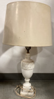 TABLE LAMP WITH MARBLE BASE (WORKS)
