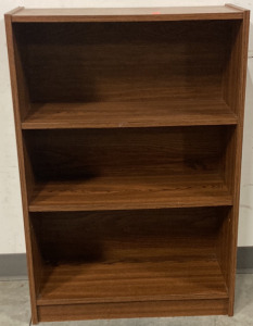 WOOD FOUR SHELVED BOOKCASE (24”X35”)