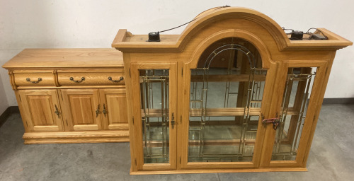 WOOD CHINA HUTCH (61"X79")