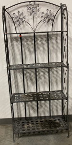 METAL ART FOLDABLE FOUR TIER STORAGE RACK