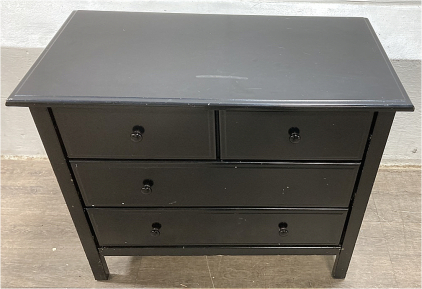 Black 4 Drawer Dresser