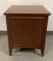 (1) WOODEN OFFICE CABINET WITH FILING DRAWER - 4