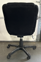 ROLLING DESK CHAIR AND 2 METAL FRAMED PADDED CHAIRS - 3