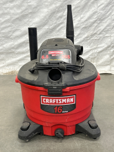 WORKING CRAFTSMAN WET/DRY 16 GALLON SHOP VAC (MISSING HOSE)