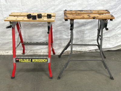 2 FOLDABLE WORKBENCHES