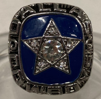 1970 DALLAS COWBOYS CHAMPIONSHIP RING REPLICA NAMED TO ROGER STAUBACH SIZE 10.5