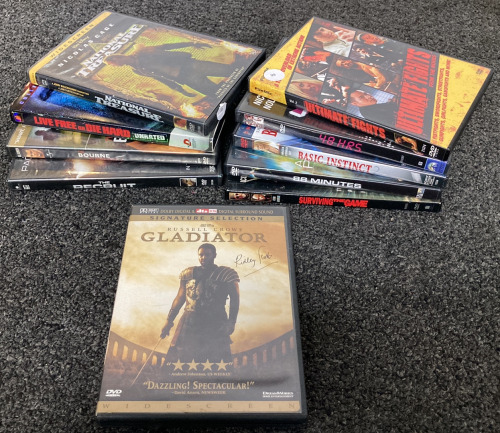 (10) DVD’S INCLUDING SIGNATURE SELECTION EDITION OF GLADIATOR