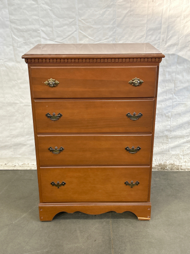 4 DRAWER WOOD DRESSER