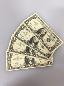 (4) VINTAGE SILVER CERTIFICATES