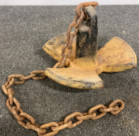 BOAT ANCHOR AND CHAINED METAL PLATES - 2